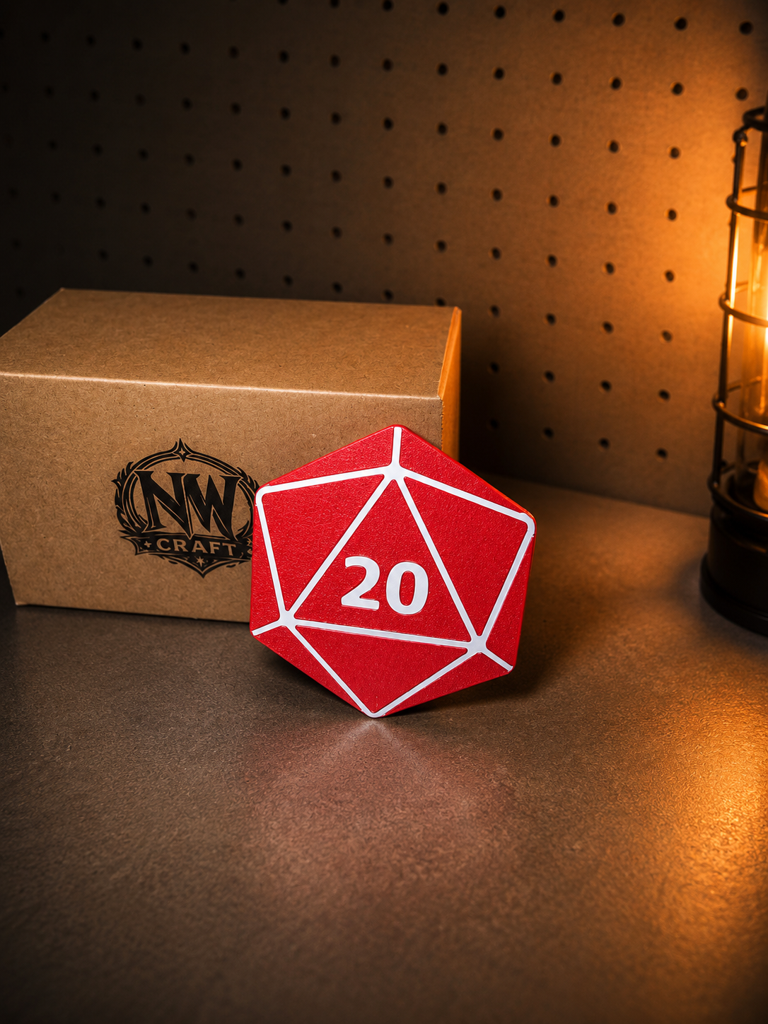 Set de Portavasos D20 para Juegos de Mesa | 6 piezas con base