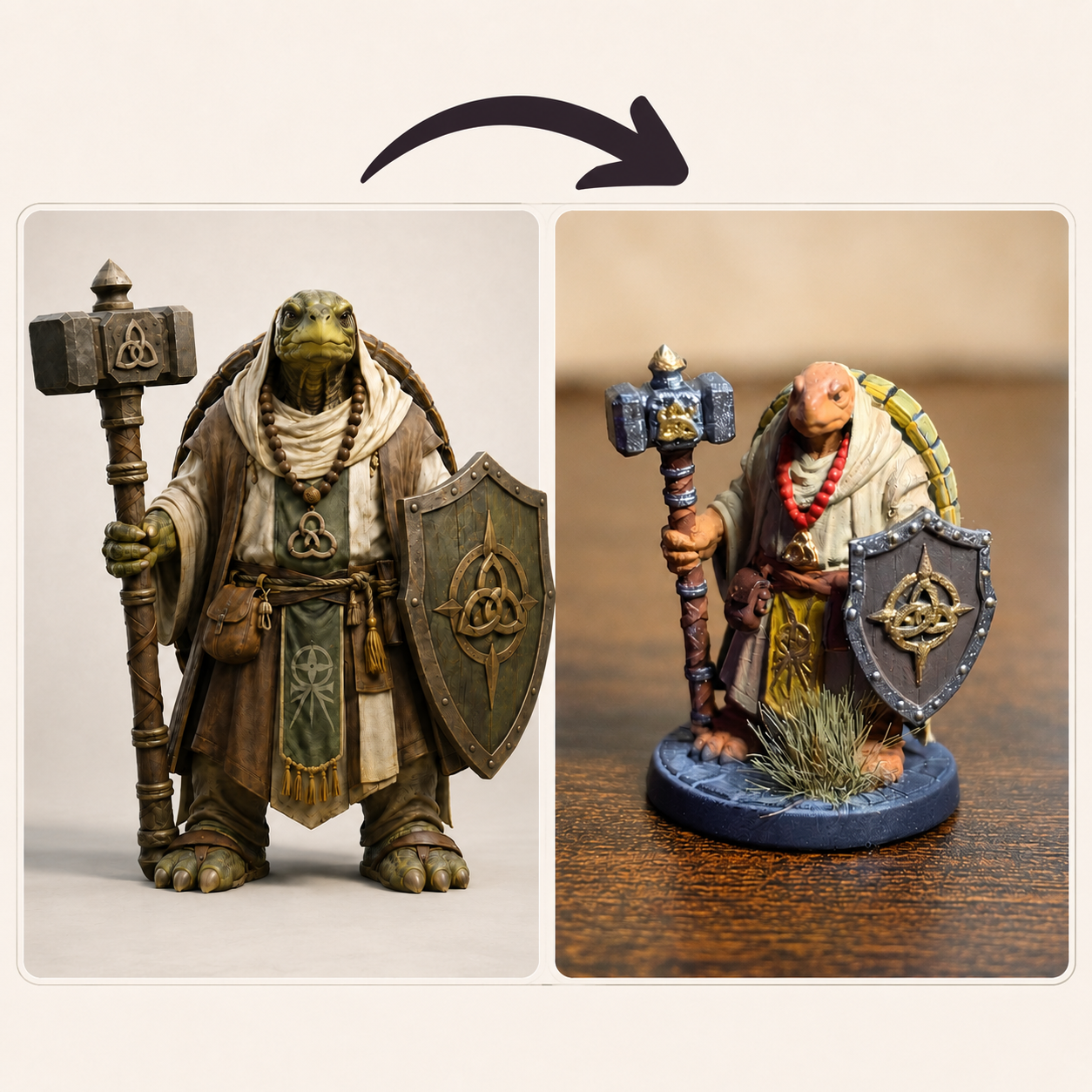 Mini Impresa en 3d personalizada para personaje RPG |28mm|